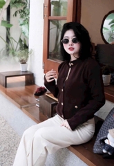 ÁO LEN ZR KHUY ĐỒNG NỮ THU ĐÔNG