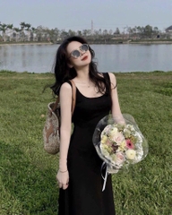 VÁY 2 DÂY DÁNG DÀI NỮ (SALE 77K)