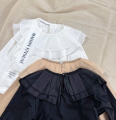 SET 3 ÁO THU ĐÔNG DÀI TAY VIỀN REN TƠ BÉ GÁI SẴN