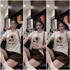 SET BỘ ĐÙI HOA QUẦN NÂU NỮ