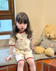 SET 2 BỘ KITTY PHỐI VIỀN ĐỎ CHO BÉ GÁI