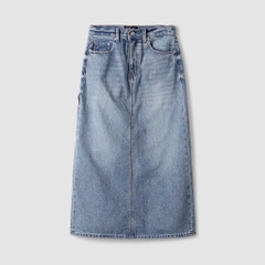CHÂN VÁY JEAN NỮ WHOAU XẺ SAU DÁNG DÀI SẴN(SALE 149k)