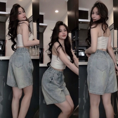 QUẦN JEANS CHUN SAU NỮ