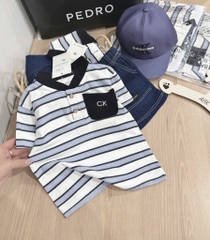 SET CK CỔ TRỤ QUẦN JEAN GIẤY MỀM KÈM MŨ BÉ TRAI