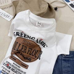 SÉT BỘ ÁO PHÔNG KEM ROLLER FLOUR QUẦN SHORT JEAN CHO BÉ TRAI