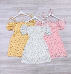 VÁY HOA NHÍ CÚP NGỰC DÂY CỔ xả 50k