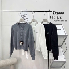 ÁO LEN CADIGAN KÈM GẤU QC NỮ