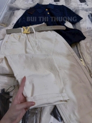 QUẦN JEAN NỮ BAGGY THÊU LV