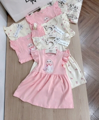 SET 2 VÁY CÁNH TIÊN MÈO HOA NHÍ BÉ GÁI(XẢ 89k)