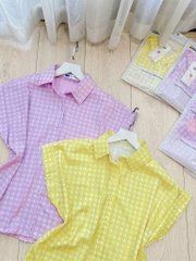 ÁO SƠ MI GU TAY LV DÍC DẮC NỮ SẴN( xả 79k )
