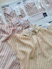 ÁO MI GU NHẬT KẺ 2 MÀU NỮ SẴN