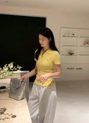 ÁO LEN DỆT WGWE VÀNG THÊU CÁ SẤU NỮ SẴN