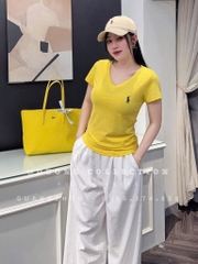 SET ÁO VÀNG QUẦN SUÔNG TRẮNG NỮ SẴN (SALE 105k)