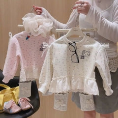 BỘ NỈ PHỐI REN BÉ GÁI