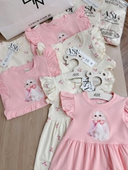 SET 2 VÁY CÁNH TIÊN MÈO HOA NHÍ BÉ GÁI(XẢ 89k)