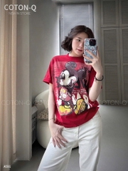 ÁO PHÔNG CHUỘT MICKEY 2 MÀU NỮ