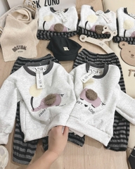 SET DÀI NỈ HAI DA QUẦN KẺ HÌNH VOI CAO CẤP BÉ TRAI SẴN