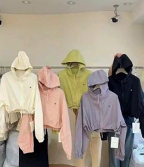 ÁO KHOÁC GIÓ NỮ 2 KHOÁ LOGO CHIM ÉN THU ĐÔNG SẴN ( XẢ 89k )