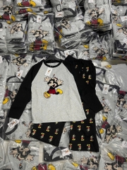 SET BỘ DÀI MICKEY THÊU PHỐI MÀU NỮ THU ĐÔNG