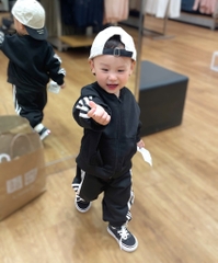 SET BỘ DÀI ĐEN SỌC TRẮNG BÉ TRAI