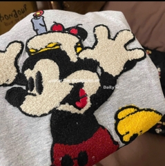 SET BỘ DÀI MICKEY THÊU PHỐI MÀU NỮ THU ĐÔNG