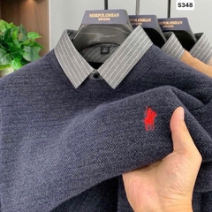 ÁO NGỰA PHỐI CỔ SƠ MI NAM THU ĐÔNG