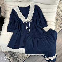 BỘ XANH THAN VIỀN BÈO NỮ SẴN