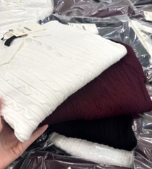ÁO LEN DỆT VẶN THỪNG 3 MÀU NỮ THU ĐÔNG SẴN
