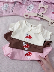 SET 3 ÁO CỔ SEN THÊU NẤM BÉ GÁI SẴN (SALE 59k)