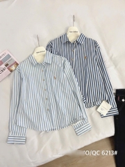 ÁO SƠ MI KẺ THÊU NGỰA DÀI TAY NỮ (SALE 69k)