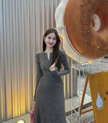 VÁY BODY TĂM ĐŨA LÔNG XÙ CAO CẤP 3M NỮ THU ĐÔNG