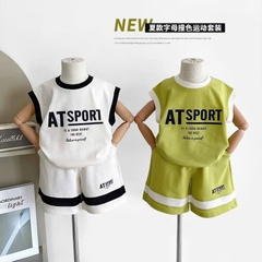 SET 2 BỘ COTTON TÀU SPORT BÉ TRAI SẴN (XẢ 75k)