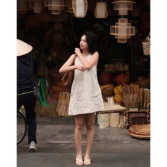 VÁY LI-EN HOA VIỀN HAI LỚP NỮ