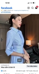 VÁY KẺ LI TRƯỚC HOA TAY CÚC BỌC NỮ SẴN