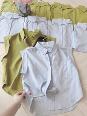 ÁO SƠ MI VẠT GẬP HAI MÀU NỮ