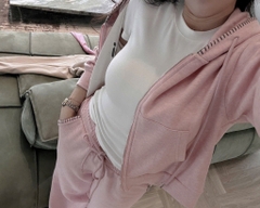 SET BỘ DÀI NỈ KÉO KHOÁ HỒNG THÊU NỮ THU ĐÔNG