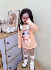 SET 4 ÁO XƯỚC HH CAPUCHINO XAHUR DÀI TAY BÉ GÁI