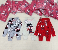 BỘ 3 BỘ DÀI SPIDERMAN MARVEL TONE ĐỎ GHI BÉ TRAI