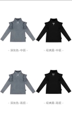 SET 2 ÁO ĐÍNH NƠ CÁNH TIÊN DÀI TAY BÉ GÁI SẴN