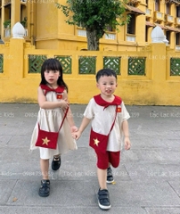 BỘ CONSET CỜ ĐỎ SAO VÀNG BÉ TRAI BÉ GÁI