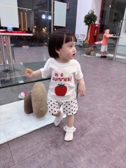 SET 2 BỘ CỘC DÂU TÂY TONE TRẮNG KẺ HỒNG BÉ GÁI