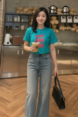 ÁO XANH HOẠ TIẾT NỮ