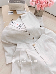 SET LINEN ZARRA 2 LỚP BUỘC SAU NỮ (HÀNG ĐẮT) SẴN (SALE 158k)