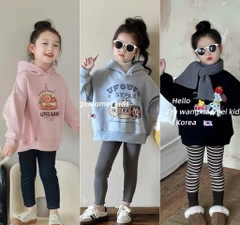 COMBO 4 QUẦN ZIP DÀI TONE GHI HỒNG BÉ GÁI