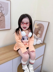 SET 4 ÁO XƯỚC HH CAPUCHINO XAHUR DÀI TAY BÉ GÁI