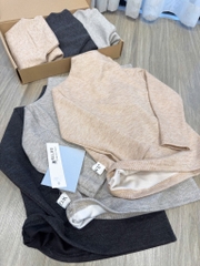 COMBO 3 ÁO DÀI GIỮ NHIỆT ĐEN BE GHI BÉ TRAI