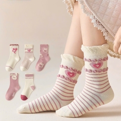 SET TẤT TONE HỒNG BÉ GÁI