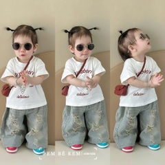 SET JEAN STRAWBERY BÉ TRAI BÉ GÁI (Xả 65k)