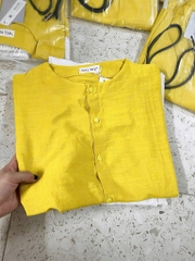SET ÁO VÀNG QUẦN SUÔNG KÈM ĐAI NỮ