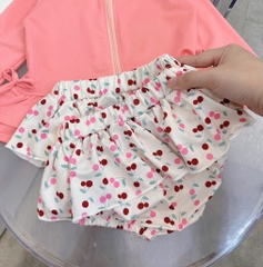 SET ĐỒ BƠI ÁO CAM CHÂN VÁY HOA BÉ GÁI (XẢ 56k)